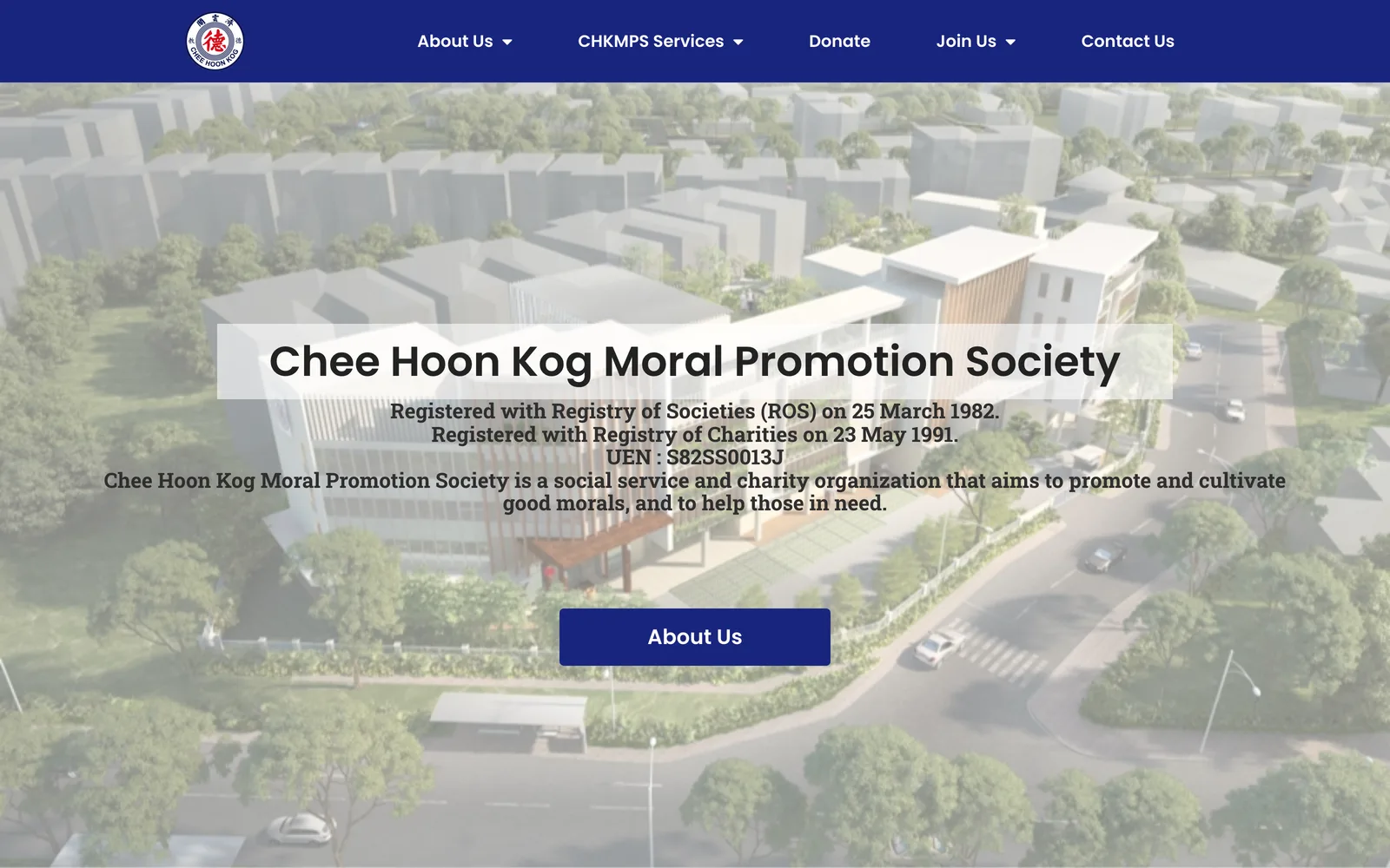 Chee Hoon Kog Moral Promotion Society website preview