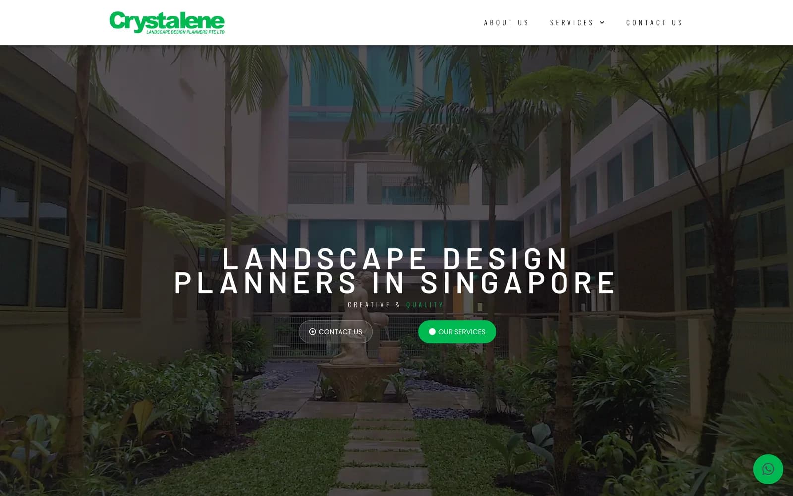 Crystalene website preview