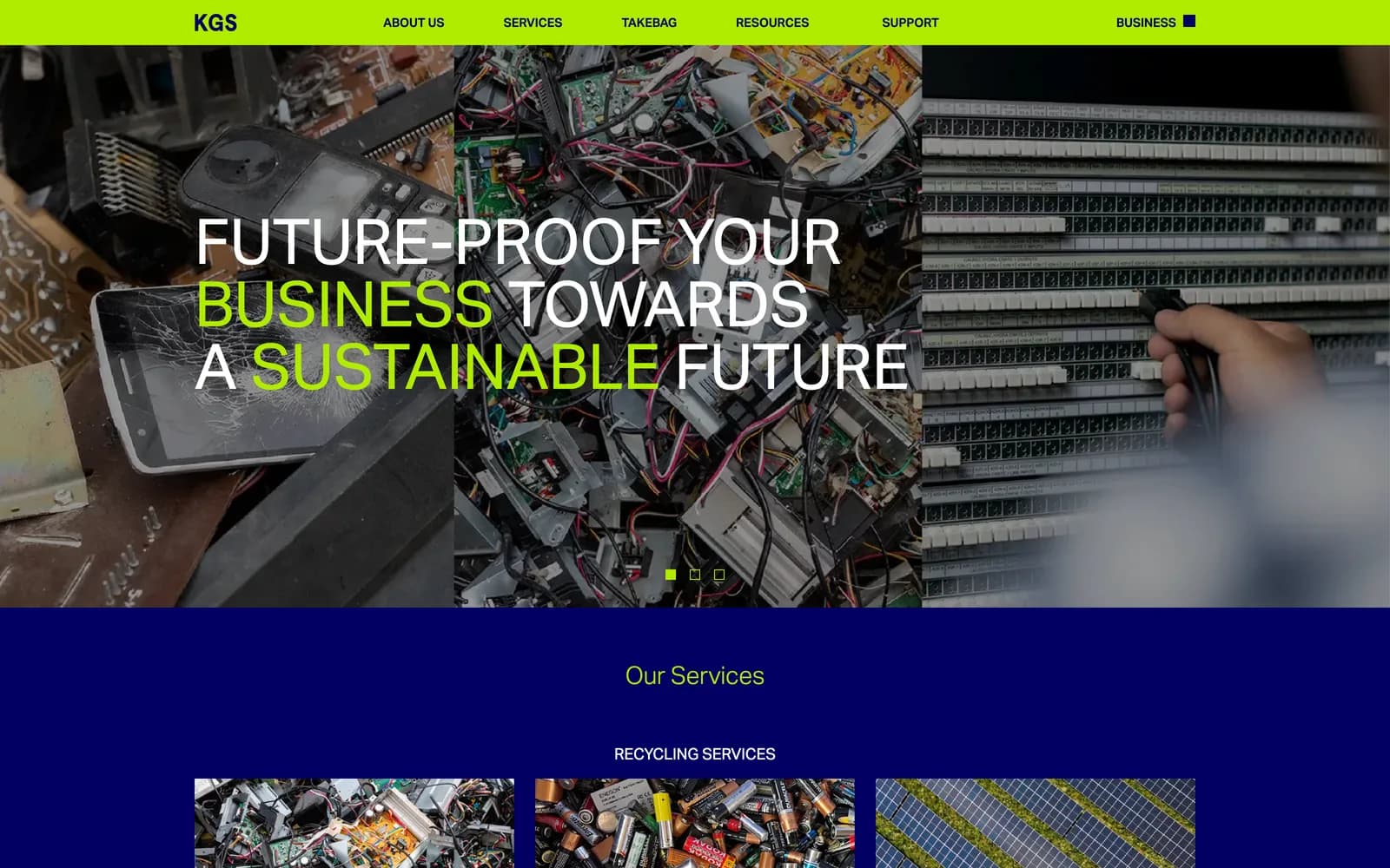 KGS website preview